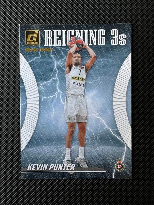 Kevin Punter Panini Donruss Euroleague 2023/24 Reignings 3s Press Proof Gold #6