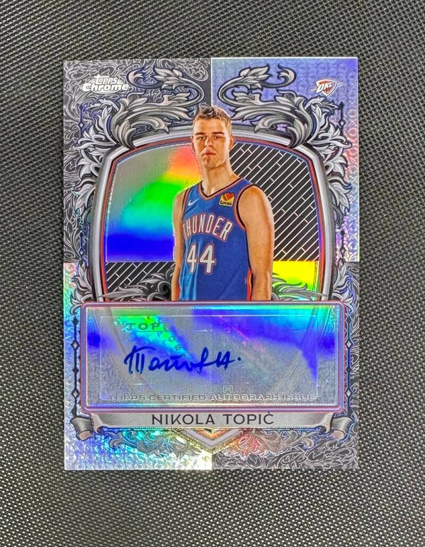 Nikola Topić Auto Topps Chrome Basketball 2025/26 Signature Style Refractor #SS-NT