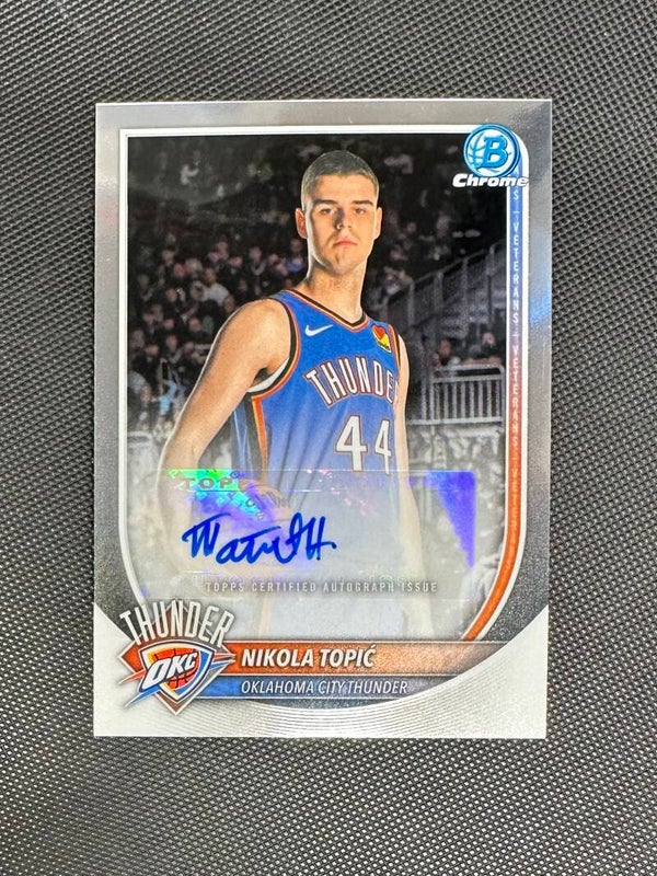 Nikola Topić Auto Topps Bowman Chrome Baketball 2025/26 Base Chrome Auto #BCA-NO