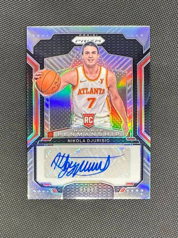 Nikola Ðurišić Rookie Auto Panini Prizm Basketball 2024/25 Rookie Penmanship Prizm #RPE-NDJ