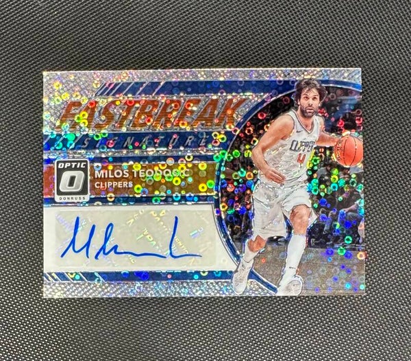 Miloš Teodosić Auto Panini Donruss Optic 2017/18 Fastbreak Signature Disco #FB-MTT