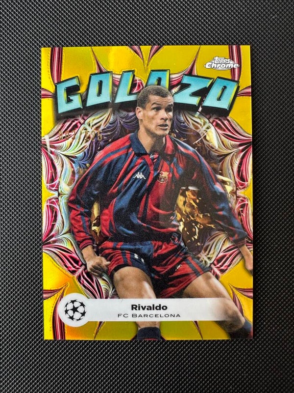 Rivlado /125 Topps Chrome UEFA CC 2023/24 Yellow Golazo #GL-7