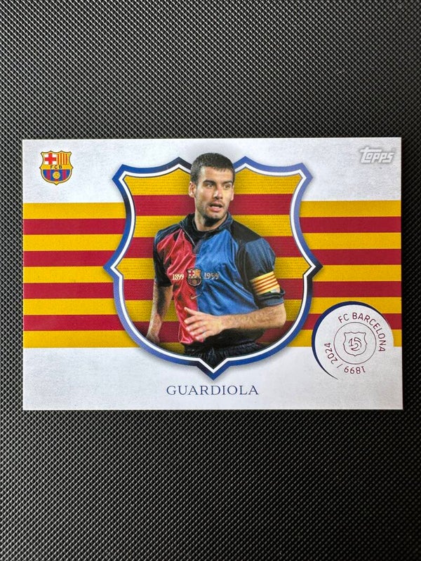 Pep Guardiola Topps FC Barcelona 125 Years Anniversary 2025 #CA-3