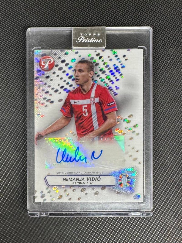 Nemanja Vidić /99 Auto Topps Pristine 2023 Road To UEFA Euro24 #PA-NV