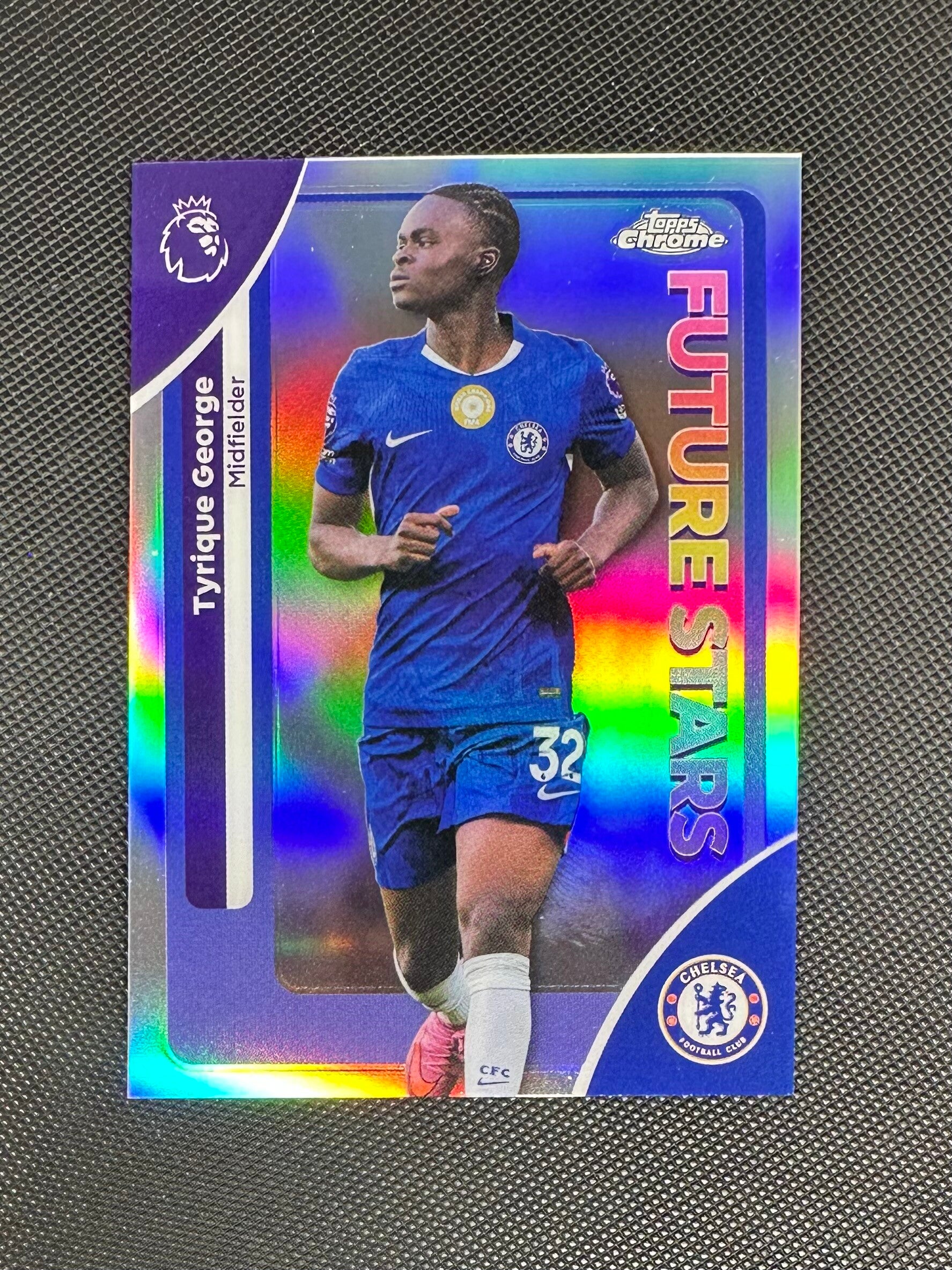 Tyrique George Topps Chrome Premier League 2025/26 Future Stars Refractor #70