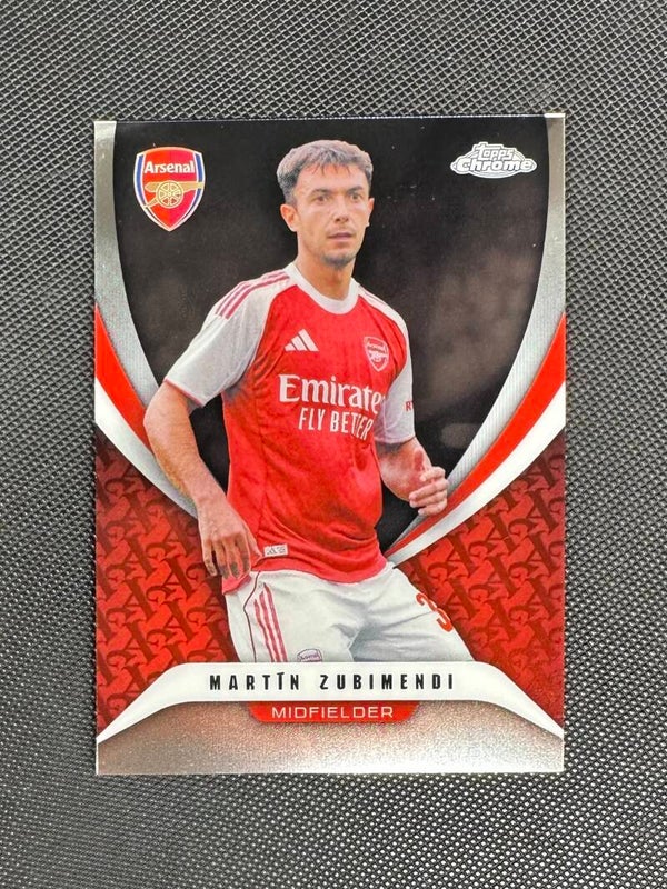 Martin Zubimendi Topps Chrome Arsenal 2025/26 #14
