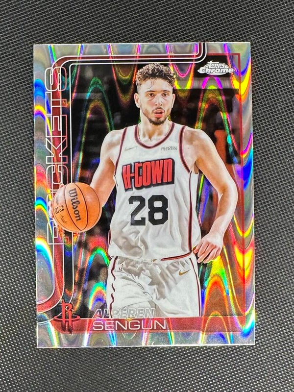Alperen Sengun Topps Chrome Basketball 2024/25 RayWave Refractor #98