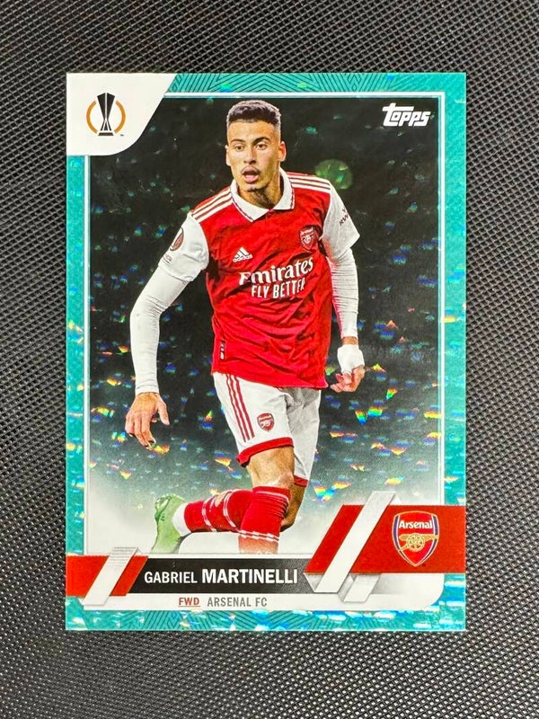 Gabriel Martinelli /399 Topps UEFA Club Competitions 2022/23 Aqua Icy #57