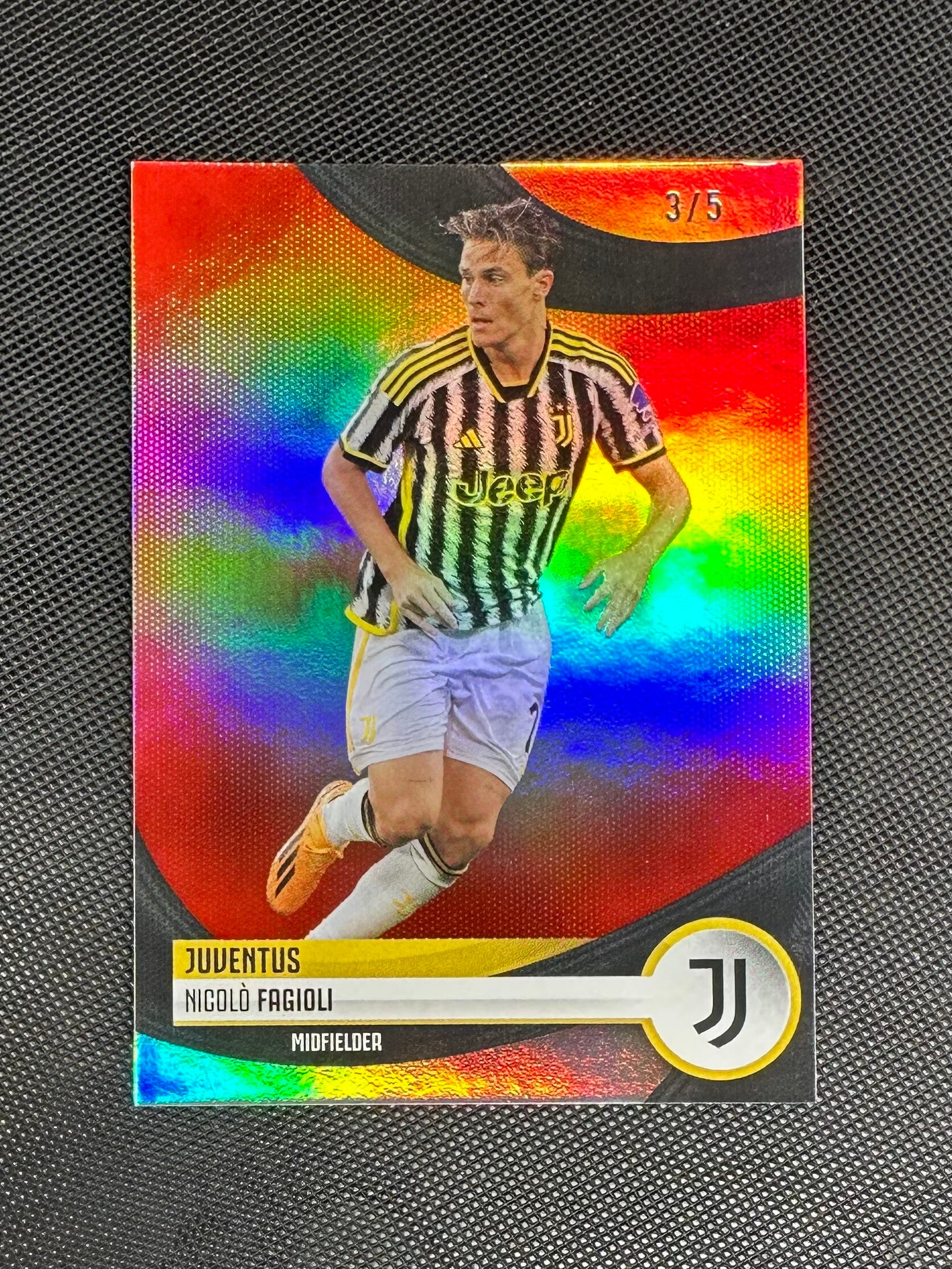 Nicolo Fagioli /5 Topps Juventus Team Set 2023/24 Red #17