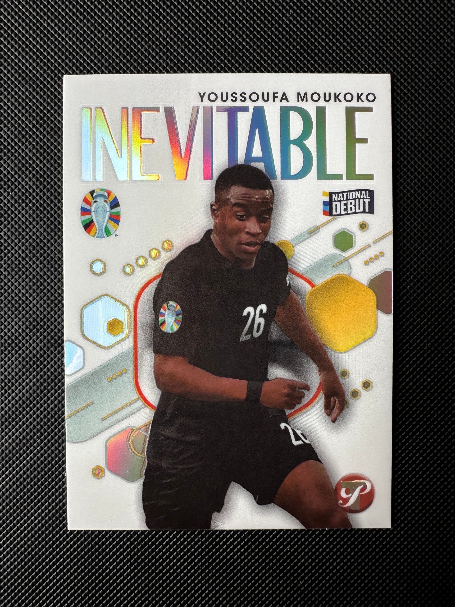 Youssoufa Moukoko Topps Pristine 2023 Road To UEFA Euro24 Inevitable Refractor #IV-YM
