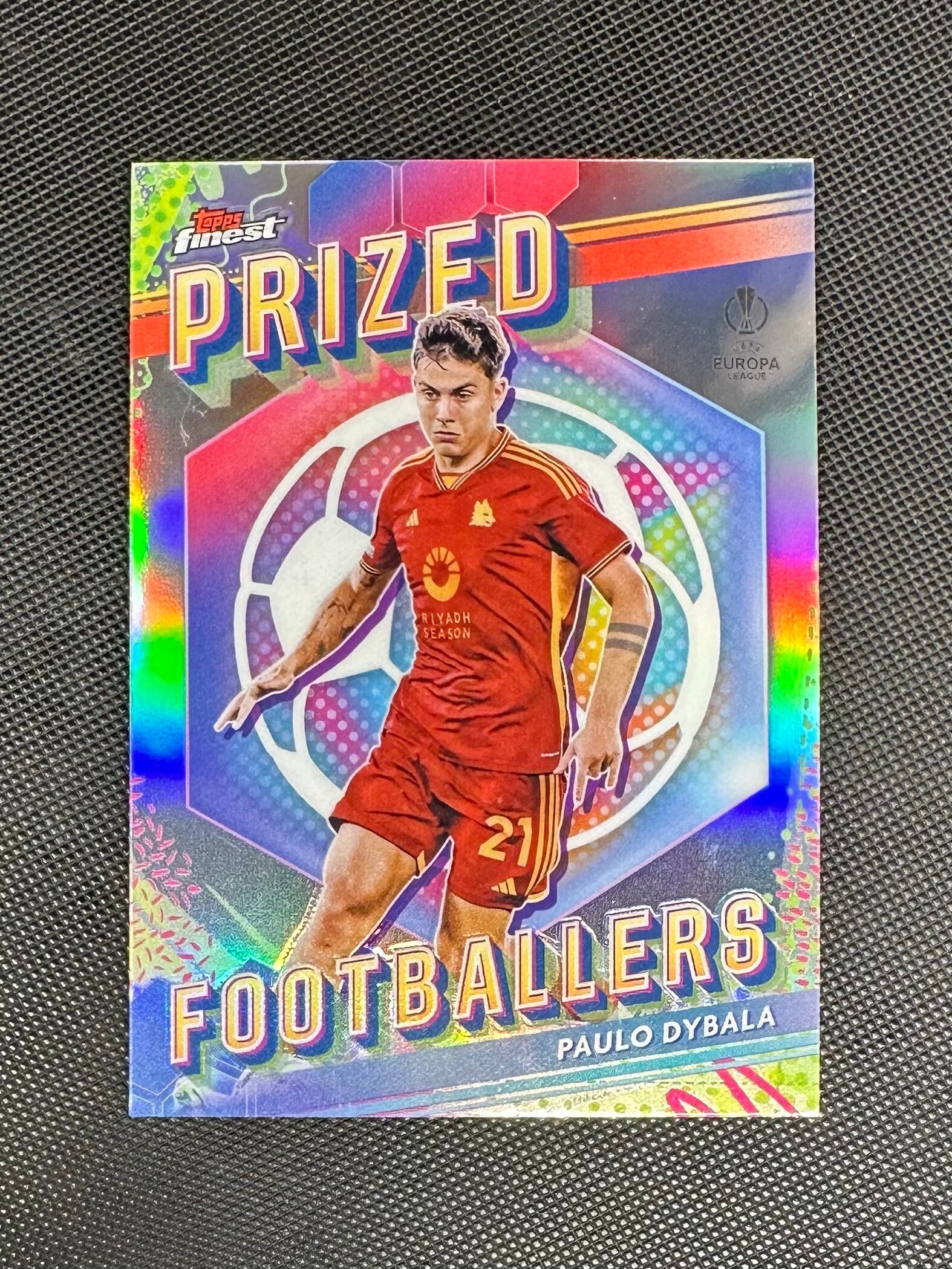 Paulo Dybala Topps Finest UEFA CC 2023/24 Prized Footballers #PF-4