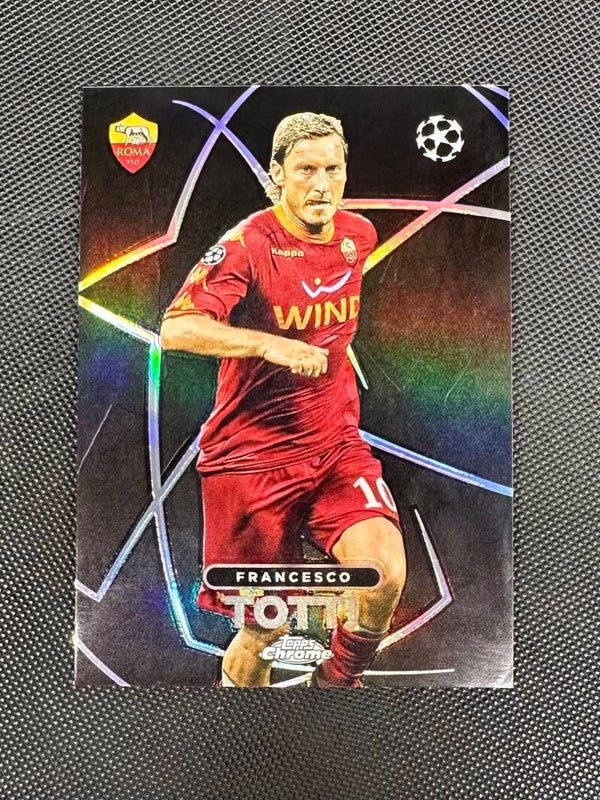 Francesco Totti Topps Chrome UEFA CC 2023/24 Shadow Etch #BE-5