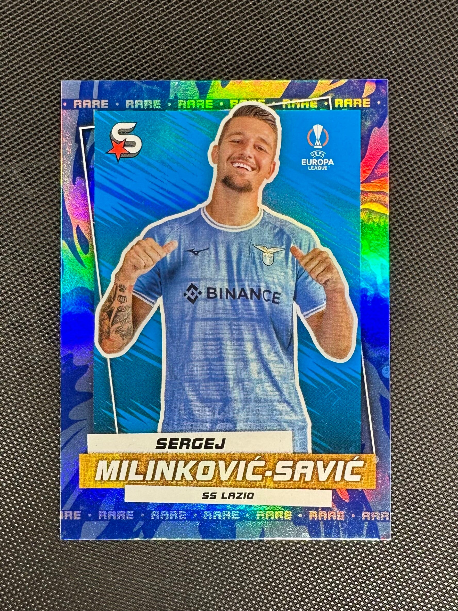 Sergej Milinković Savić Topps Superstars 2022/23 Rare Blue Parallel #180 LAZIO