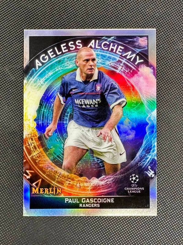 Paul Gascoigne Topps Merlin UEFA CC 2022 Angeless Alchemy #AA-13 RANGERS