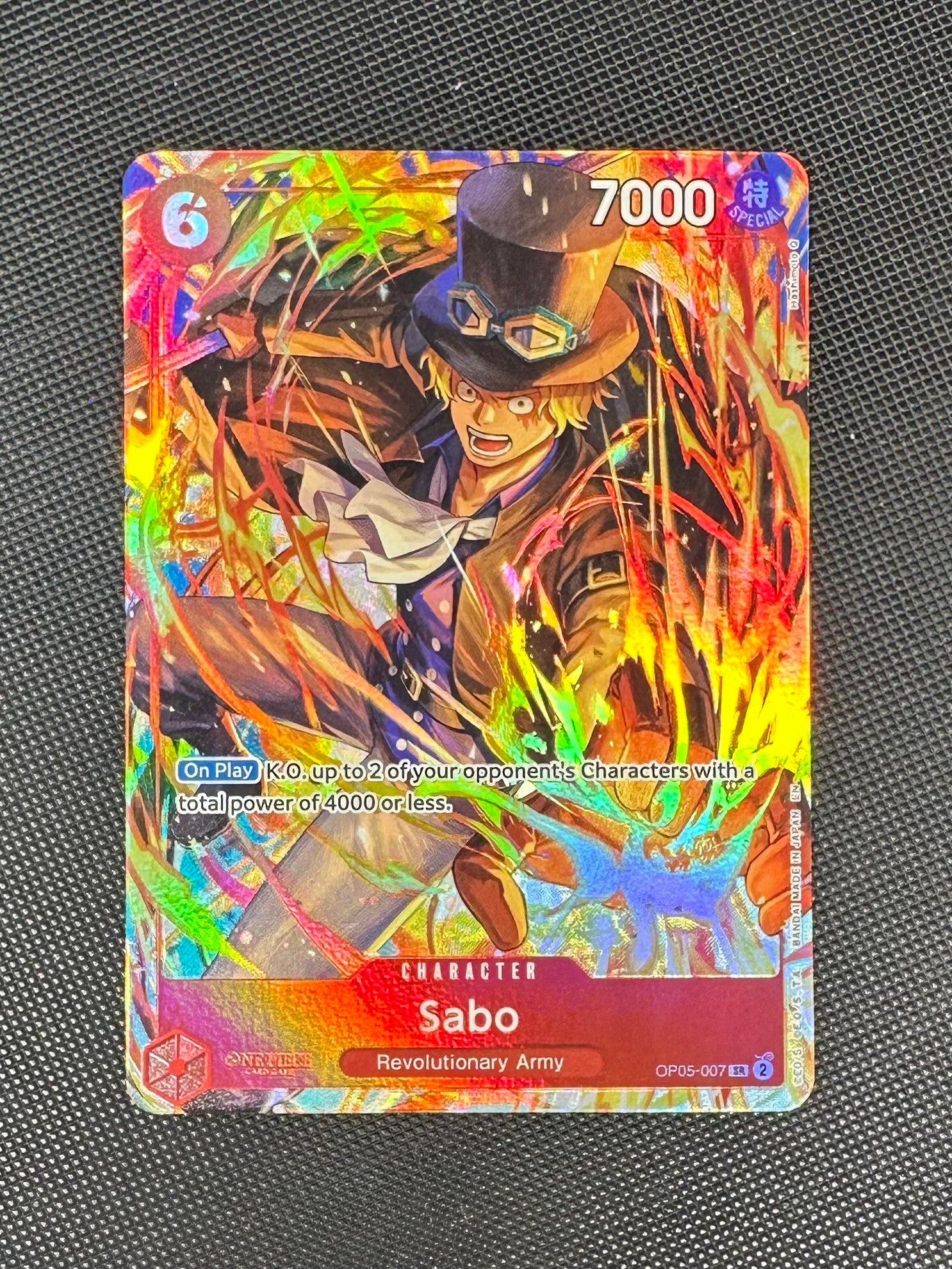 Sabo OP05-007 Illustration Box Vol. 5 0P05 - Super Rare Foil Promotion Card