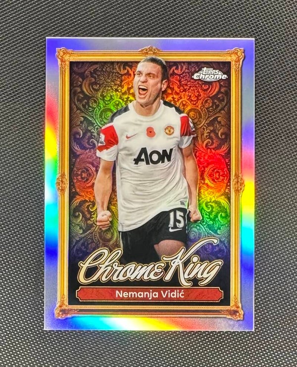 Nemanja Vidić Topps Premier League 2025/26 Chrome King Refractor #CK15