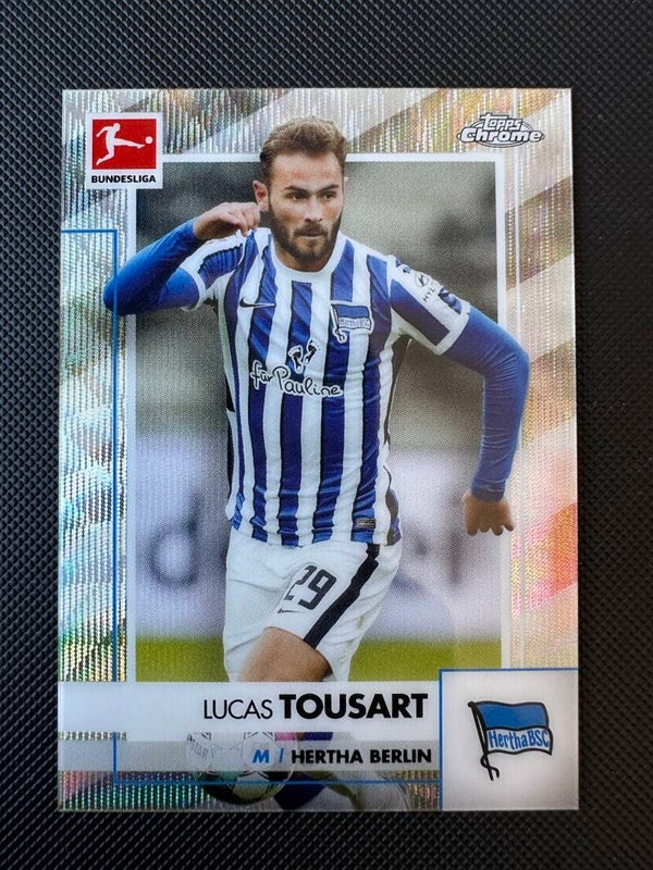 Lucas Tousart /250 Topps Chrome Bundesliga 2020/21 Silver Wave #7 HERTHA BSC