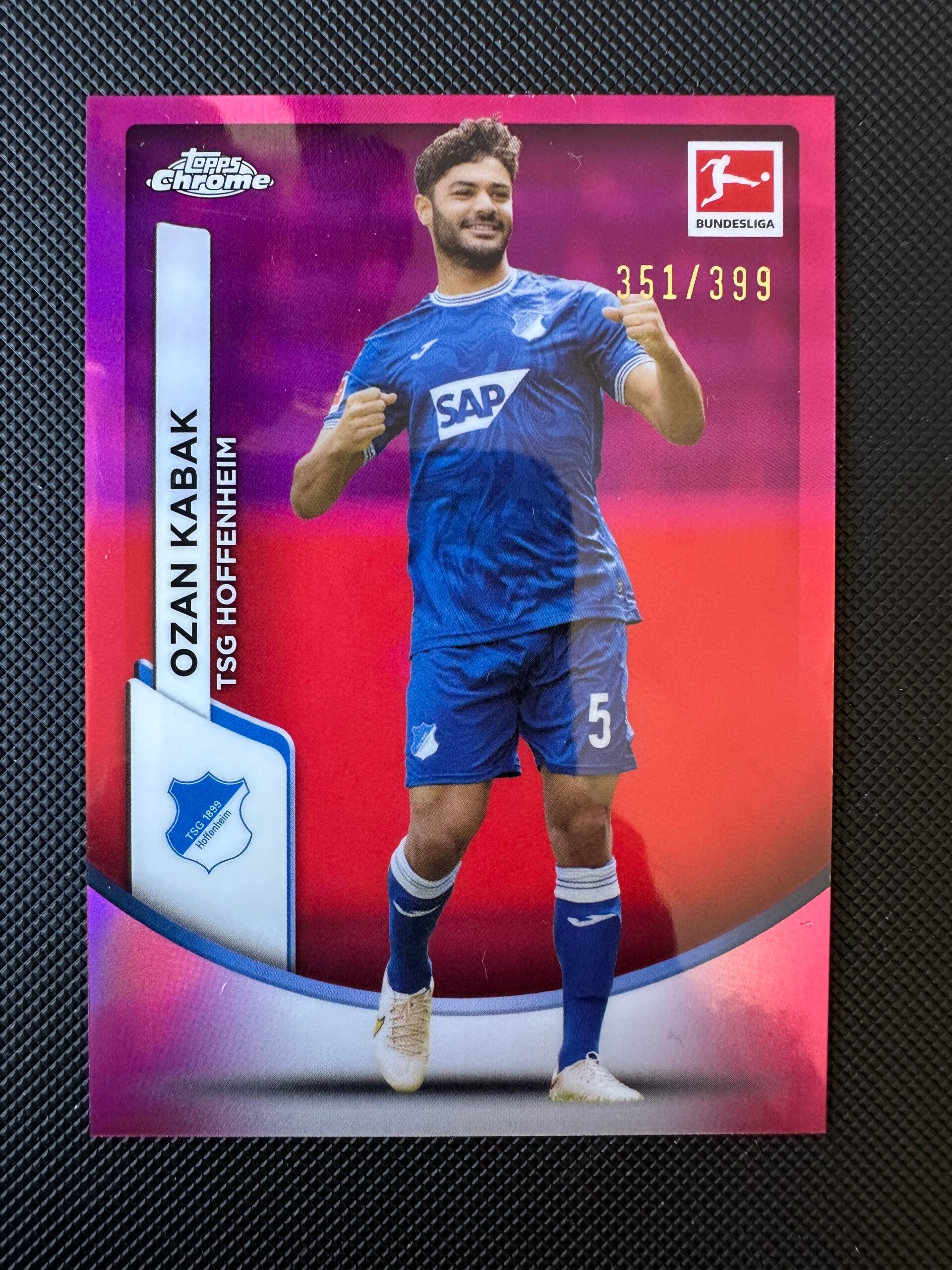 Ozan Kabak /399 Topps Chrome Bundesliga 2024 Purple/Red Magenta Refractor #47 TSG HOFFENHEIM