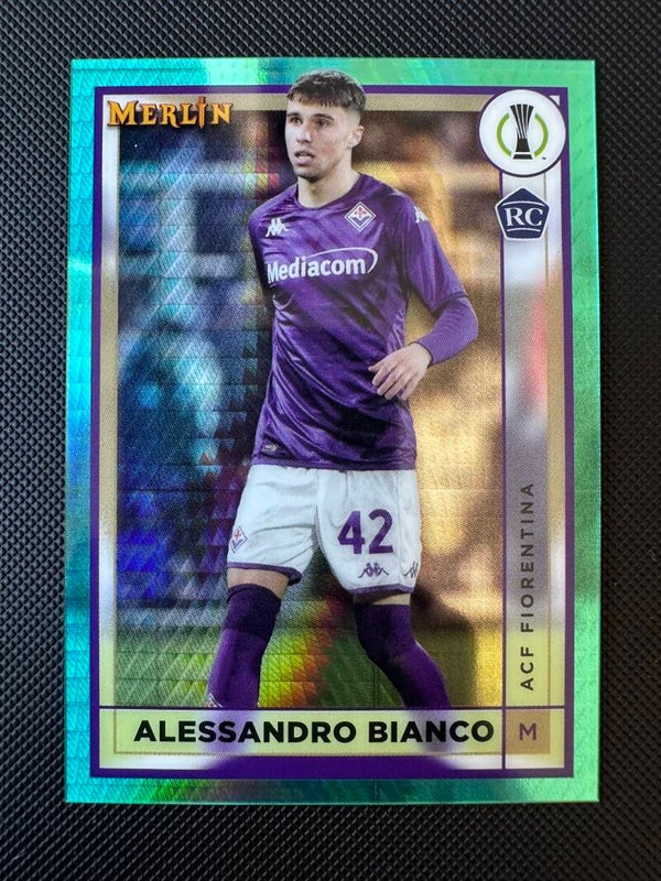Alessandro Bianco Rookie Topps Merlin Chrome 2023 Aqua Wave #7 FIORENTINA