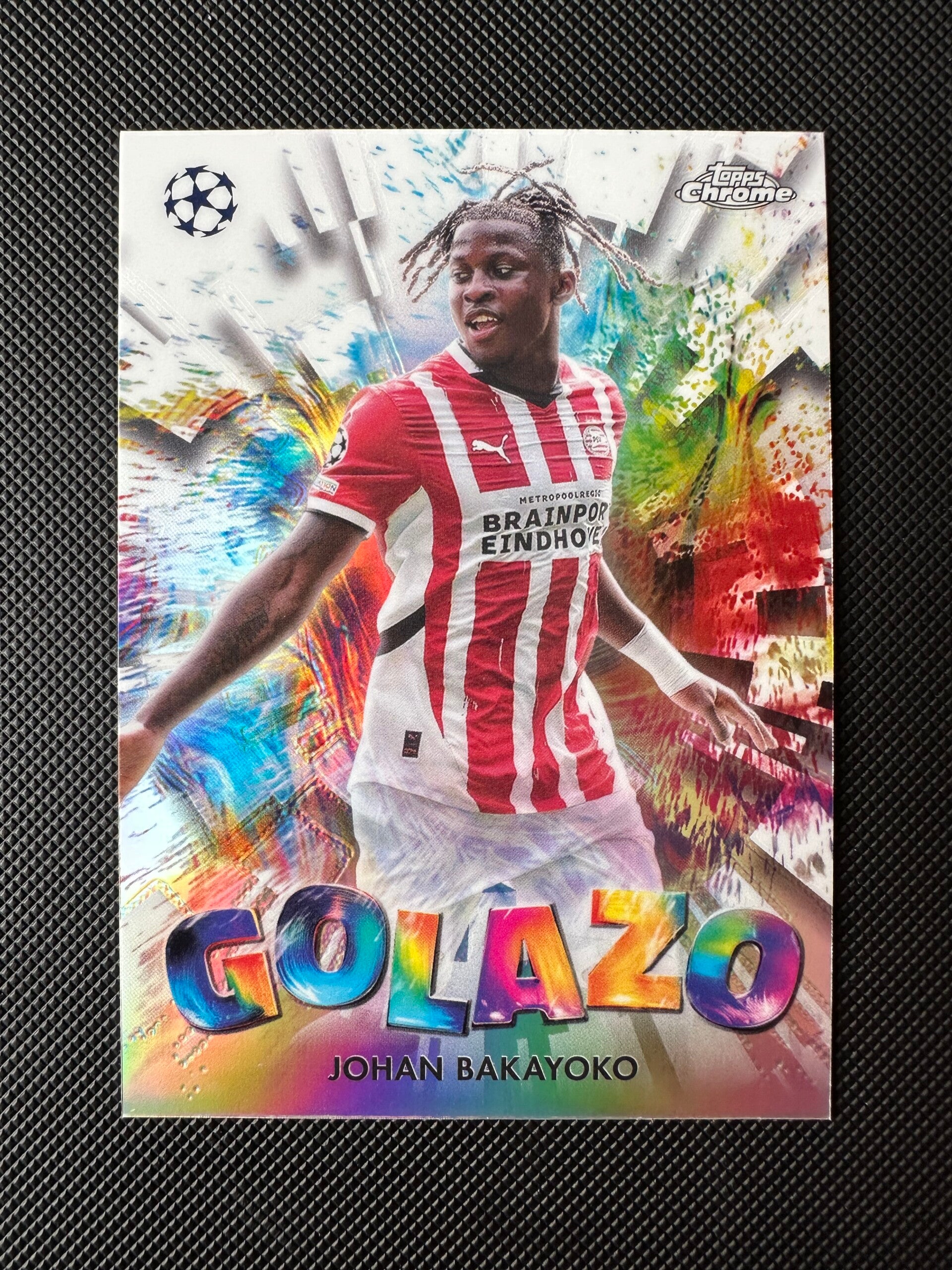 Johan Bakayoko Topps Chrome 2025 Golazo Refractor #GZ-2 PSV