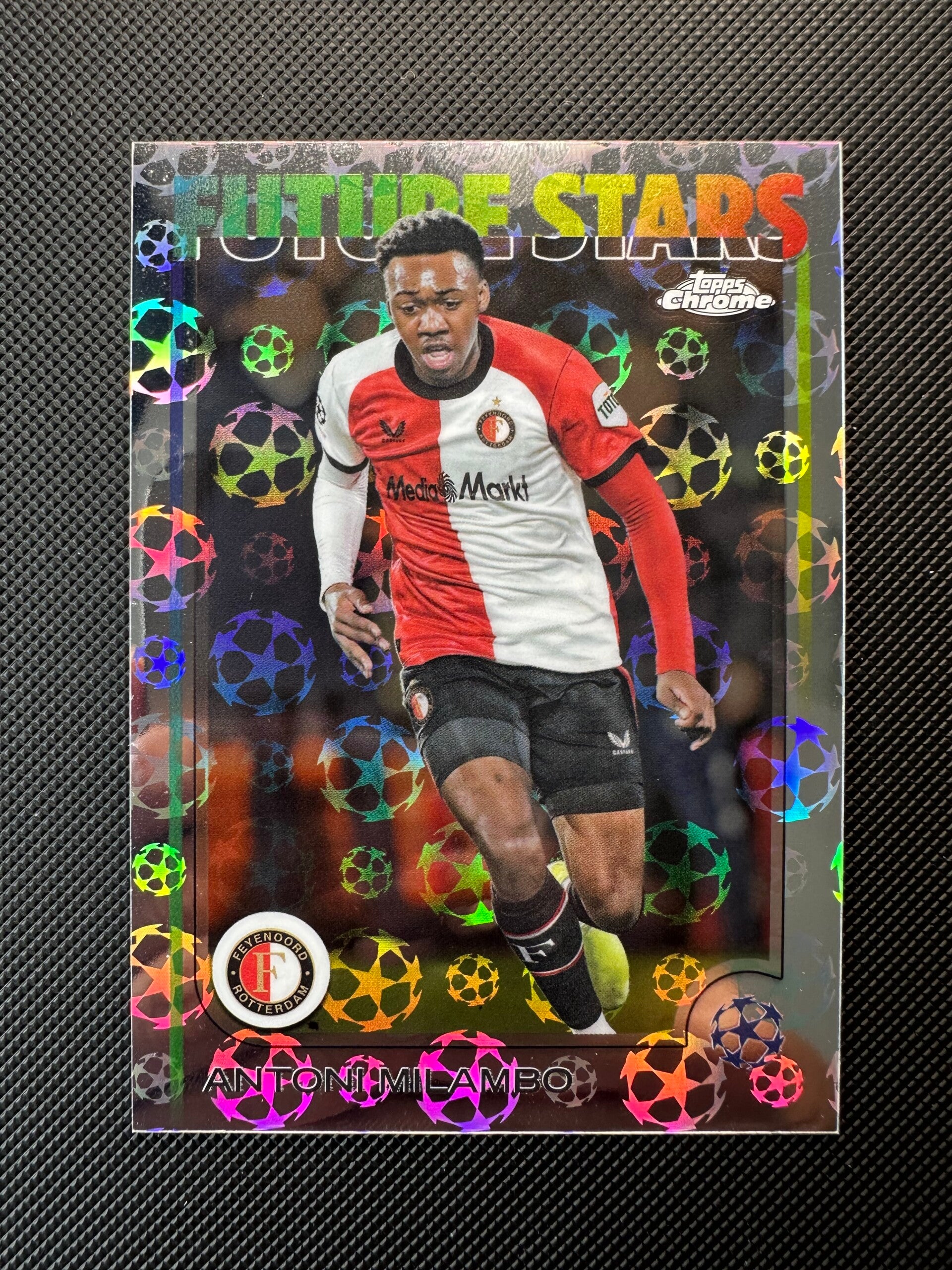Antoni Milambo Topps Chrome 2025 Starball Foil - Future Stars #126 FEYENOORD