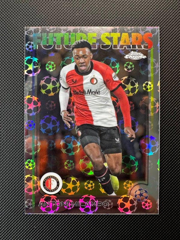 Antoni Milambo Topps Chrome 2025 Starball Foil - Future Stars #126 FEYENOORD