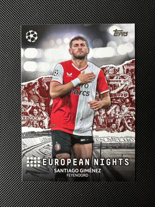 Santiago Gimenez Topps UEFA CL 2024 Europian Nights #EN-15 FEYENOORD