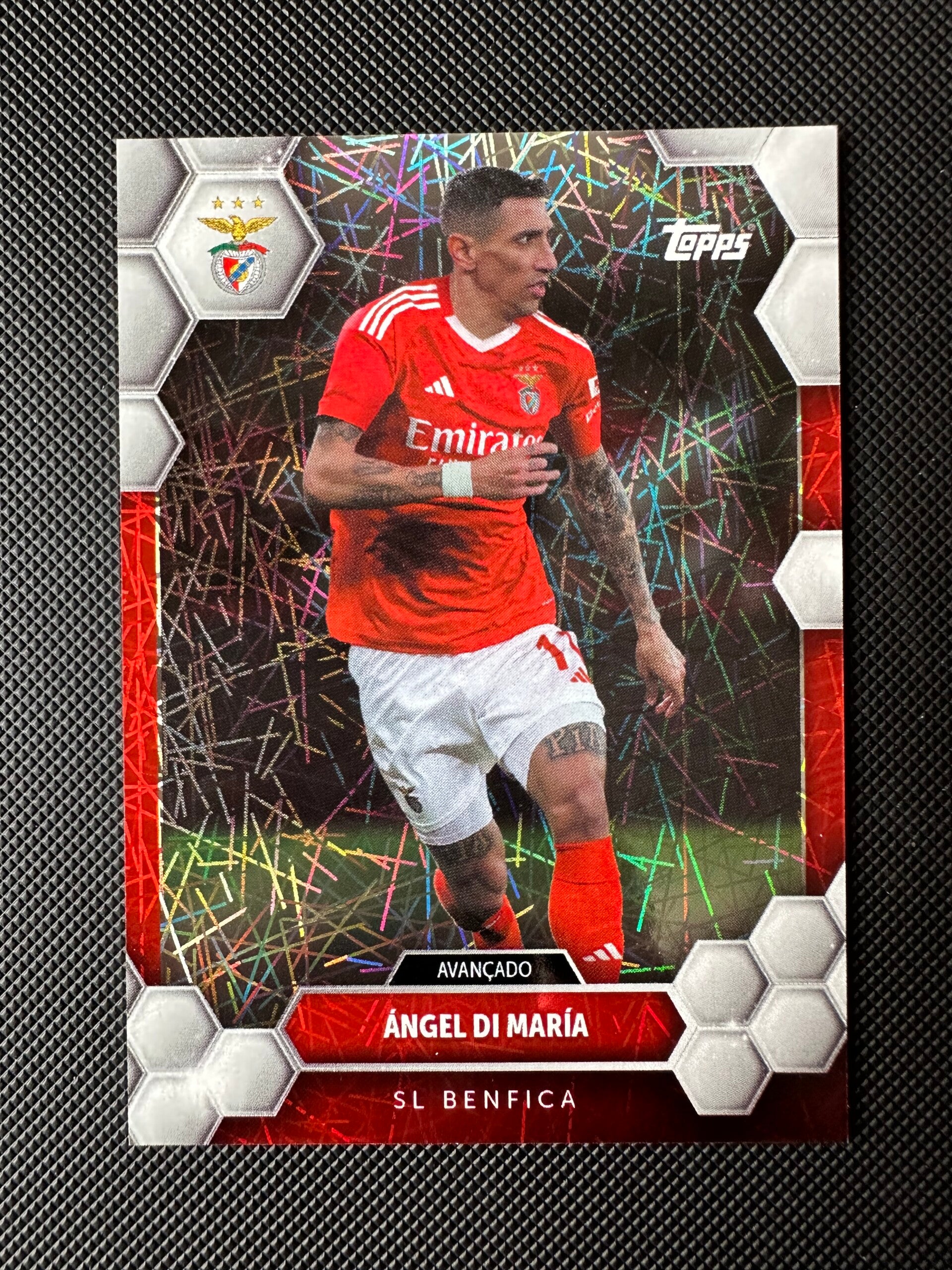 Angel Di Maria Topps Fan Set 2024 Lazer Refractor #16 BENFICA
