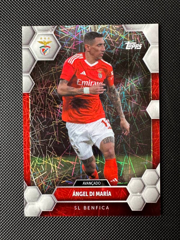 Angel Di Maria Topps Fan Set 2024 Lazer Refractor #16 BENFICA