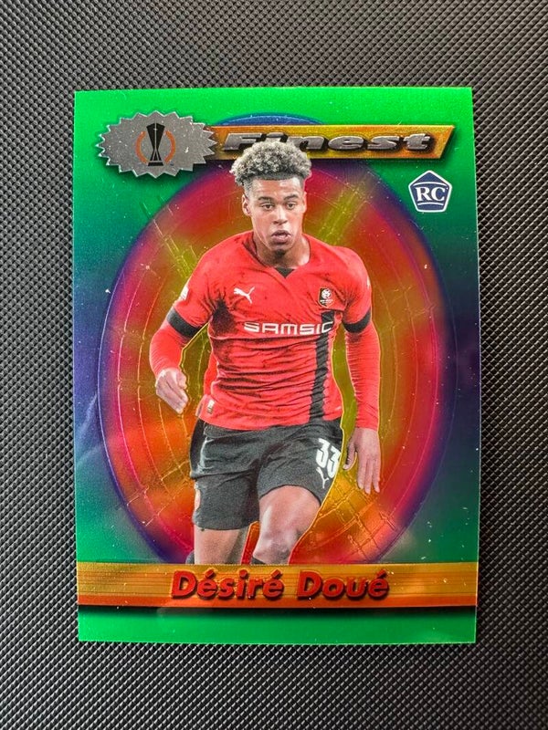 Desire Doue Rookie Topps Finest Flashbacks 2023 Green #103 RENNAIS