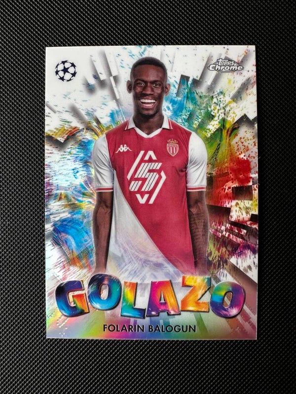 Florian Balogun Topps Chrome 2025 Golazo Refractor #GZ-26 MONACO