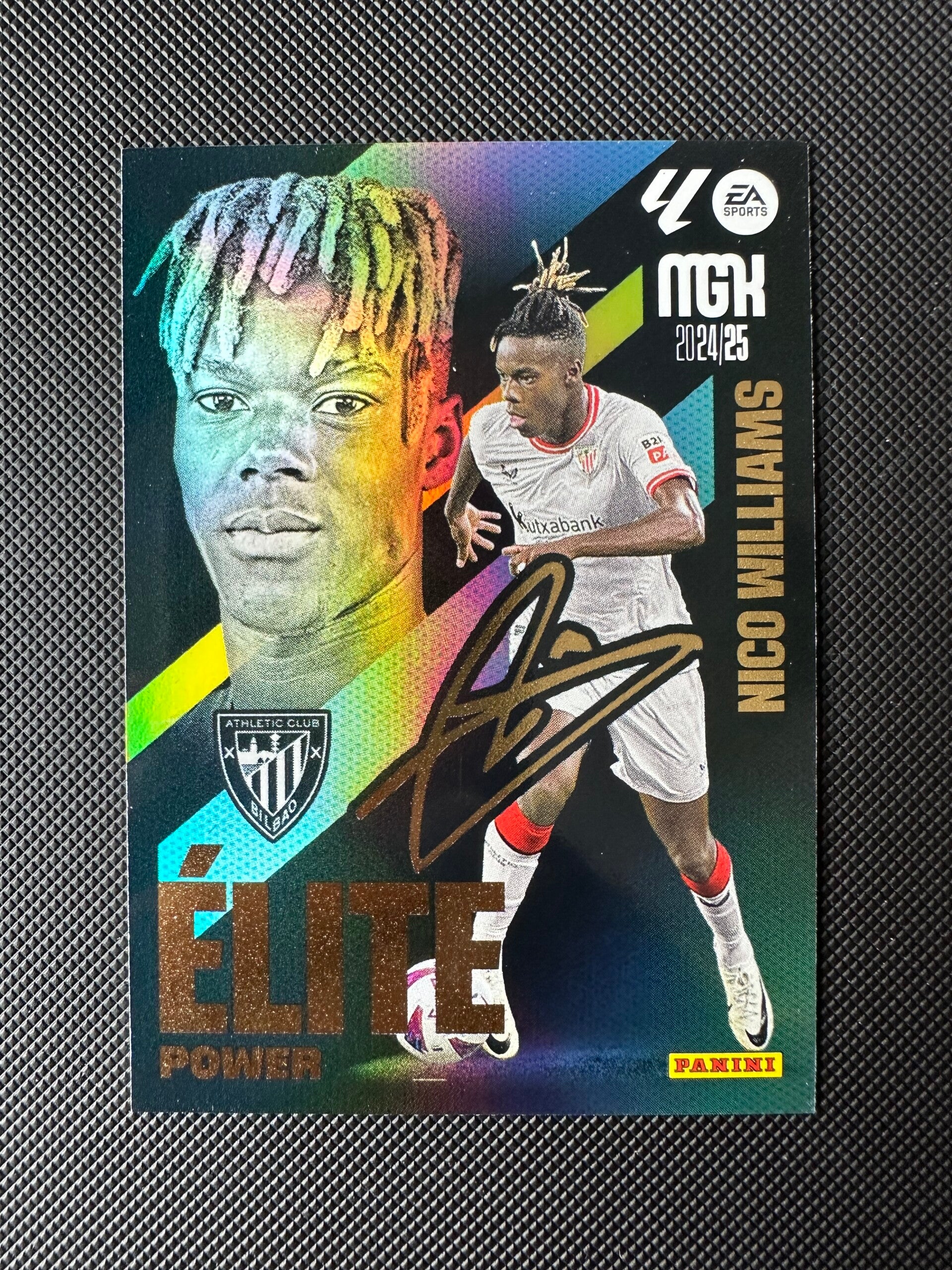 Nico Williams Panini MGK La Liga 2024/25 Elite Pover #P11 ATHLETIC BILBAO