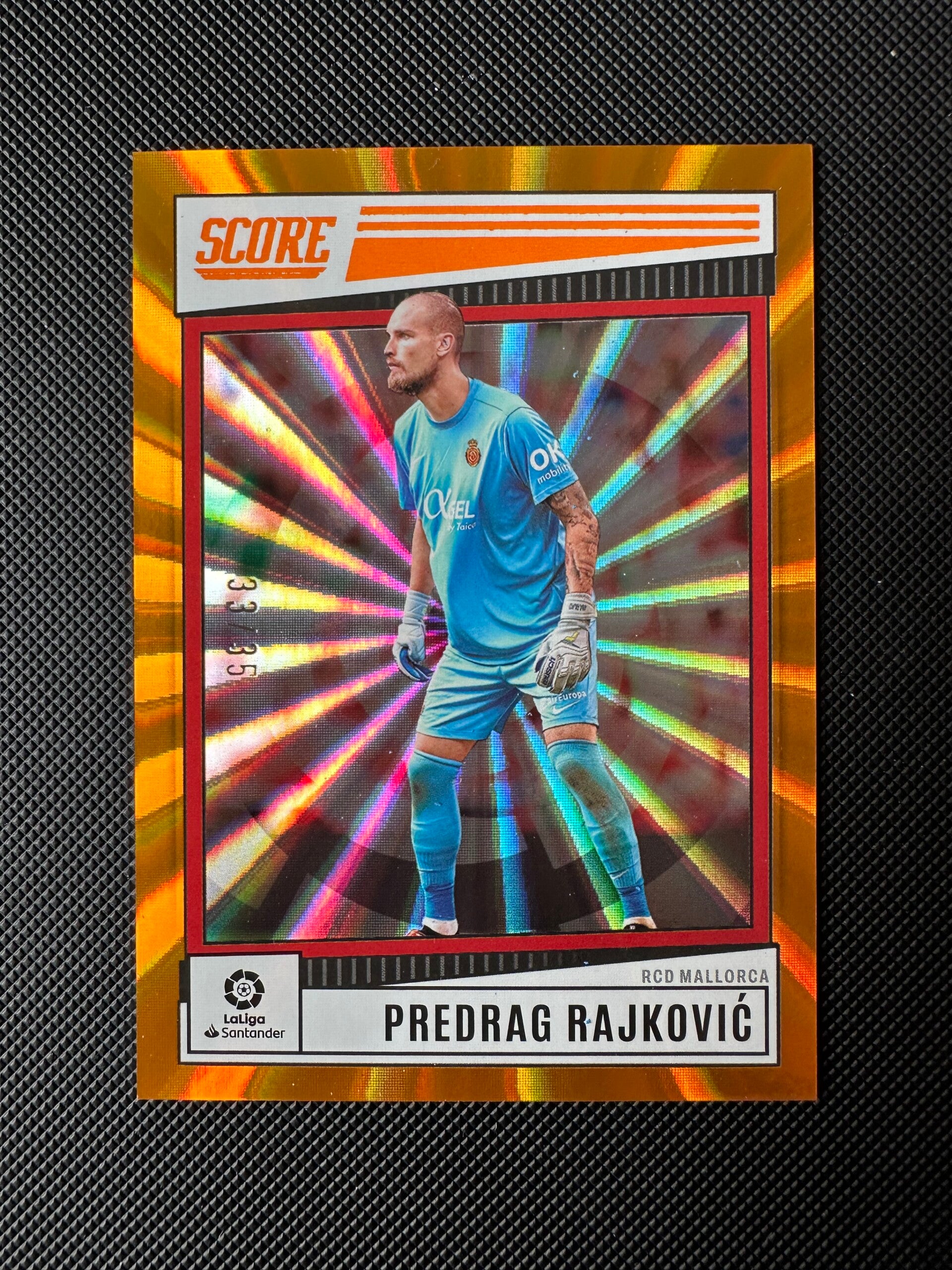 Predrag Rajković /35 Panini Score La Liga 2022/23 Orange Lazer #128 MALLORCA