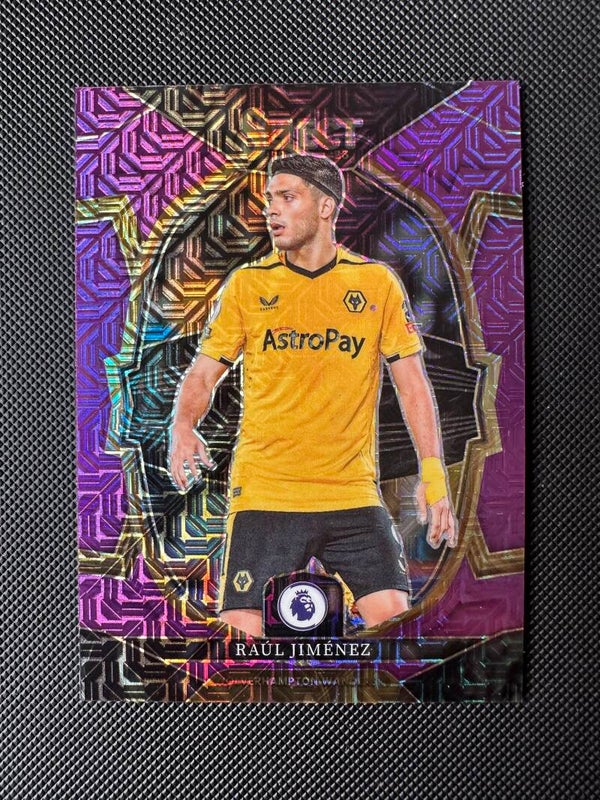 Raul Jimenez Panini Select Premier League 2022/23 Purple Mojo Terrace Prizm #97 WOLVERHAMPTON