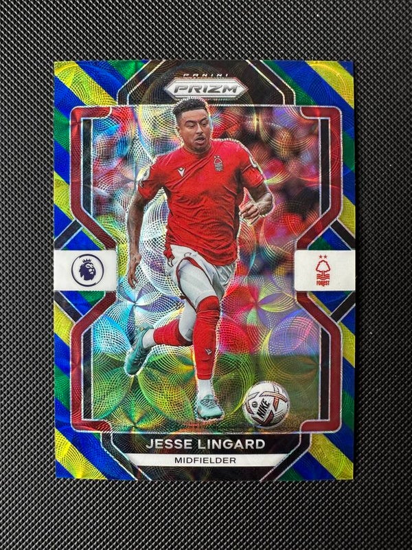 Jesse Lingard Panini Prizm Premier League 2022/23 Choice Blue/Yellow/Green Prizm #138 NOTTINGHAM FOREST