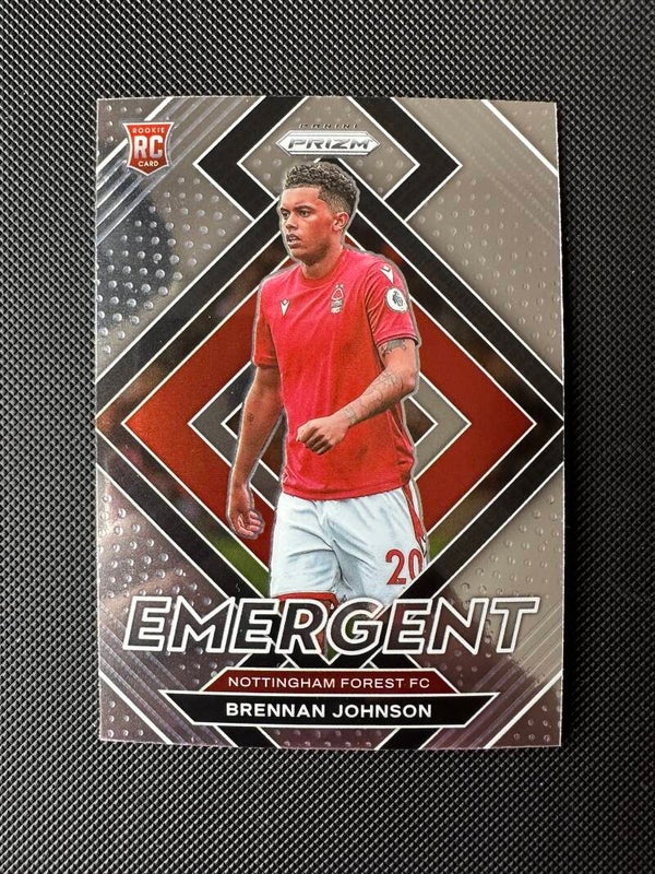 Brennan Johnson Rookie Panini Prizm Premier League 2022/23 Emergent #10 NOTTINGHAM FOREST