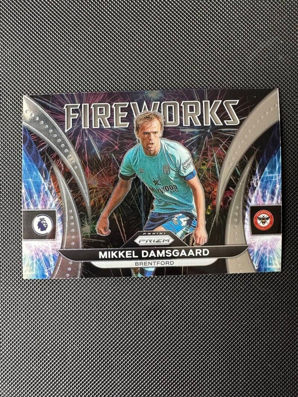 Mikkel Damsgaard Panini Prizm Premier League 2022/23 Fireworks #3 BRENTFORD