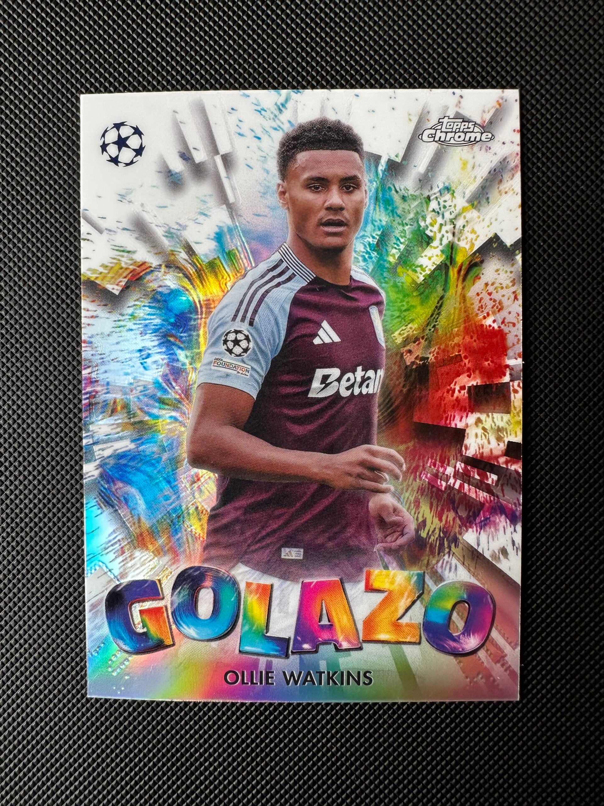 Ollie Watkins Topps Chrome 2025 Golazo Refractor #GZ-18 ASTON VILLA