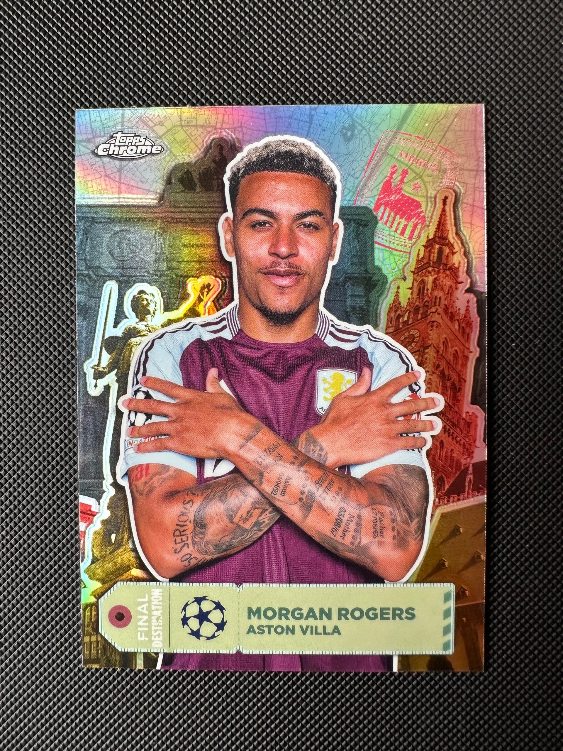 Morgan Rogers Topps Chrome 2025 Final Destination Refractor #FD-14 ASTON VILLA
