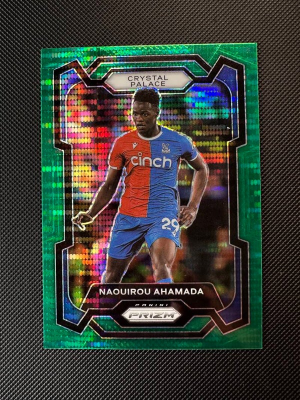 Naouirou Ahamada Panini Prizm Premier League 2023/24 Green Pulsar Prizm #175 CRYSTAL PALACE