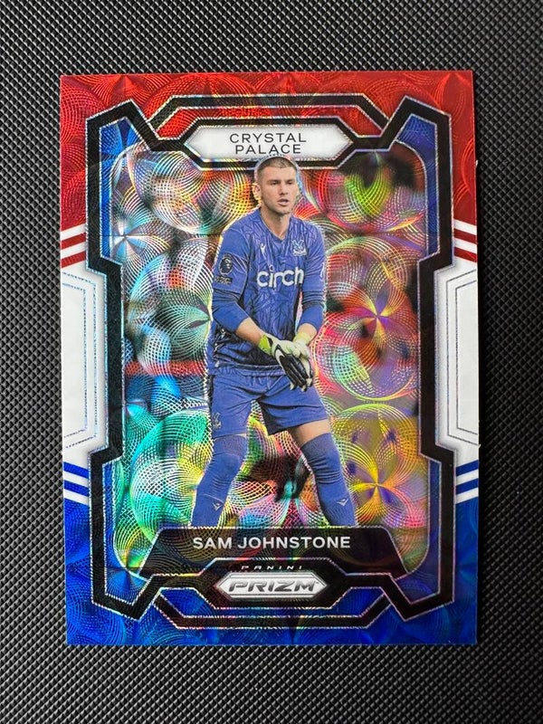 Sam Johnstone Panini Prizm Premier League 2023/24 Choice Red/White/Blue Prizm #170 CRYSTAL PALACE