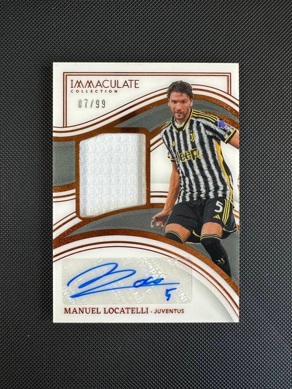 Manuel Locatelli /99 Auto/Patch-Worn Panini Immaculate Collection 2023/24 #MA-ML