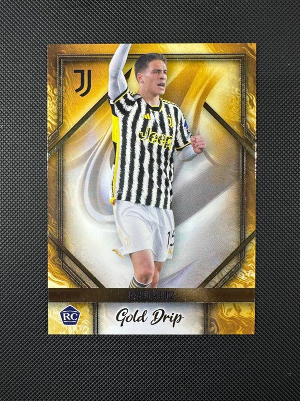 Kenan Yildiz Rookie Topps Team Set 2024 Gold Drip #46