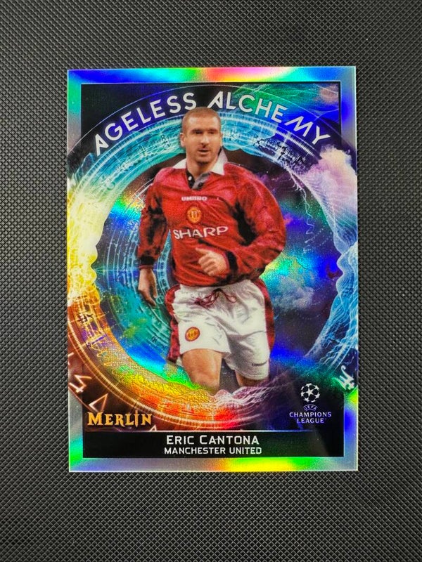 Eric Cantona Topps Merlin 2022 Ageless Alchemy #AA-12 MAN. UTD.