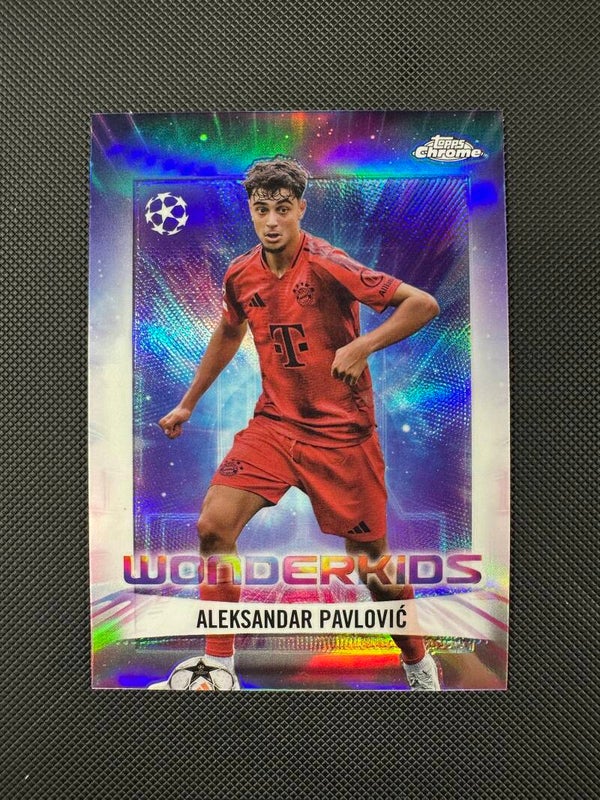 Aleksandar Pavlović Topps Chrome 2025 Wonderkids Refractor #WK-7