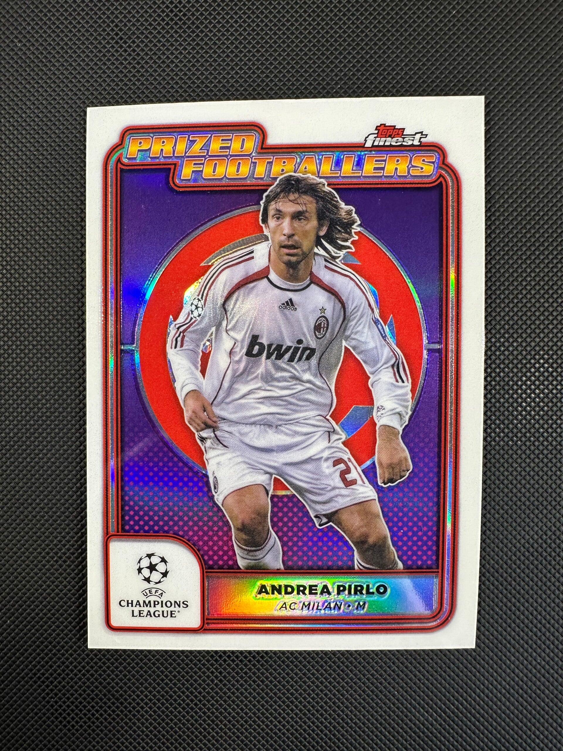 Andrea Pirlo Topps Finest UEFA CC 2024/25 Prized Footballers Refractor #PF-17 MILAN