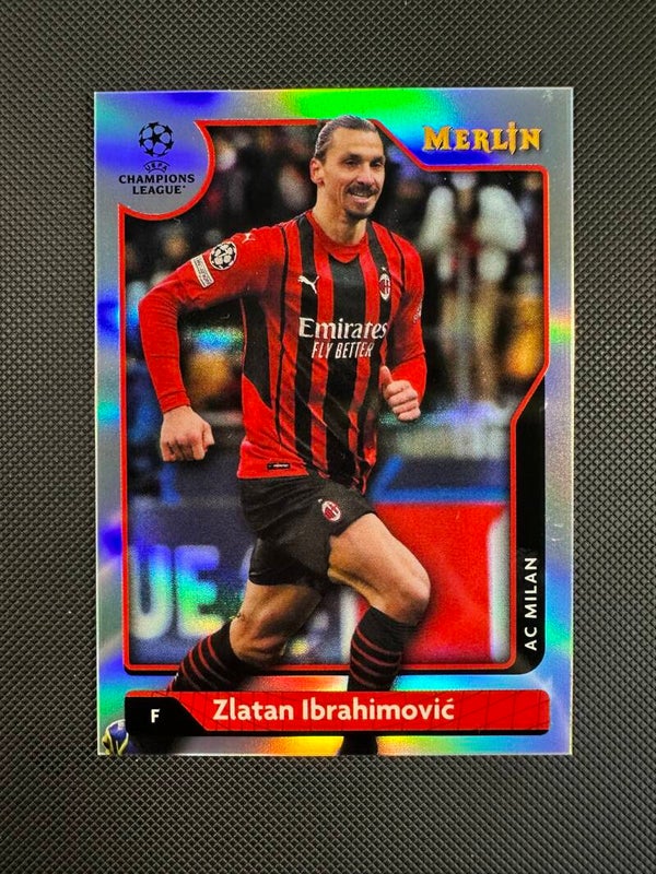 Zlatan Ibrahimović Topps Merlin UEFA CL 2021/22 Refractor #119 MILAN