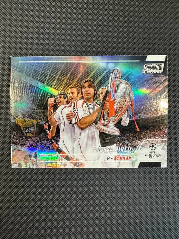 Andrea Pirlo Topps Stadium Club Chrome UEFA 2021/22 Refractor #21 MILAN