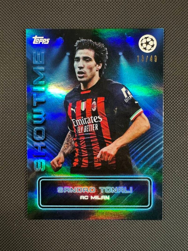 Sandro Tonali /49 Topps Showtime 2023 Blue Foil MILAN