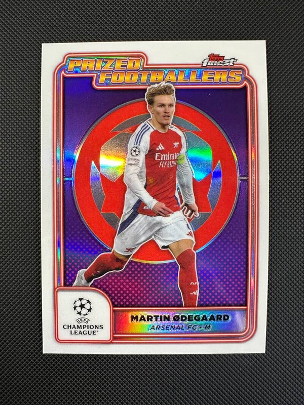 Martin Odegard Topps Finest UEFA CC 2024/25 Prized Footballers Refractor #PF-3